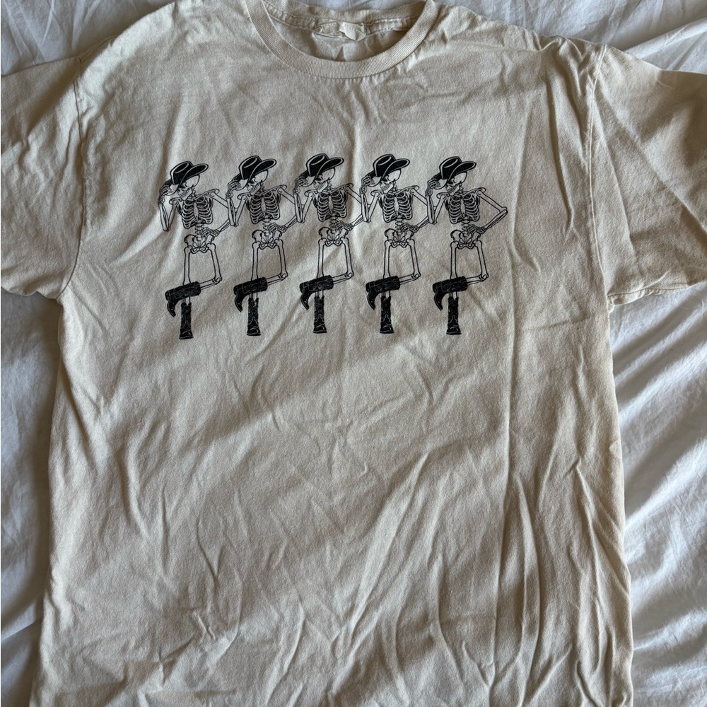 Altard state Cream Skeleton Graphic t Shirt